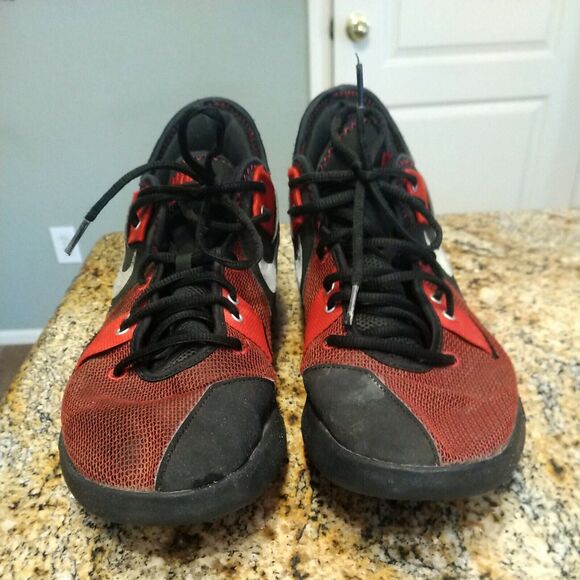 Mens 11.5 Nike AIR MAX IMPACT 2 Black Metallic Silver Red CQ9382 003 Basketball - Picture 7 of 12